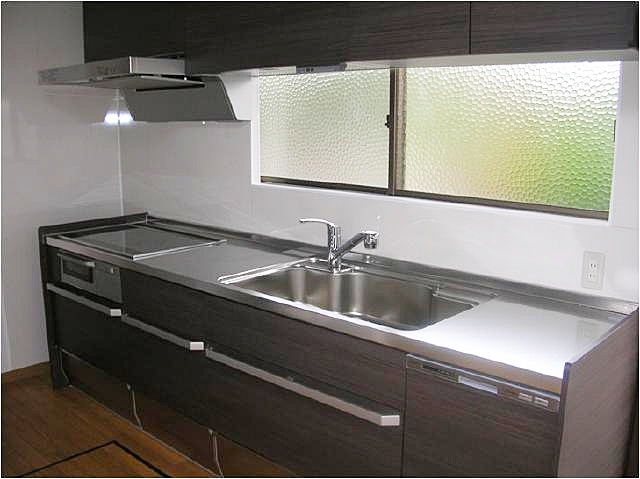 栃木小山　水まわりキッチン施工後IHクッキングヒータ付